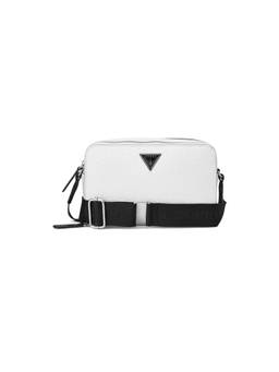 Guess - Women White Viviette Zipper Crossbody Bag