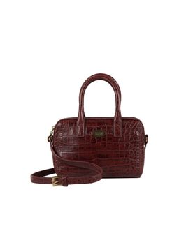 Hidesign - Women Maroon Genuine Leather Cross Body Sling Bag