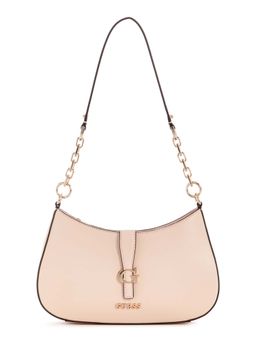 Guess - Women Peach Solid Carrie Shoulder Bag with Detachable Strap