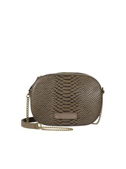 Hidesign - Women Olive Textured Genuine Leather Sling Bag