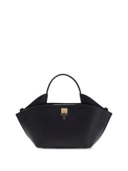 Guess - Women Black Solid Patsie Handbag with Detachable Strap
