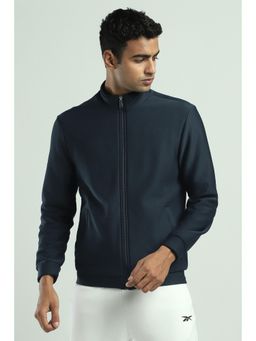 Reebok - Mens Navy Blue Solid Jacket
