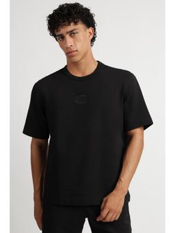 Reebok - Mens Textured Black T-Shirt
