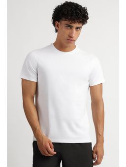 Reebok - Mens White Solid T-Shirt