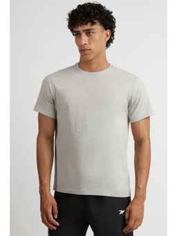 Reebok - Mens Grey Solid T-Shirt