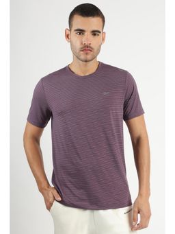 Reebok - Mens Stripes Purple T-Shirt