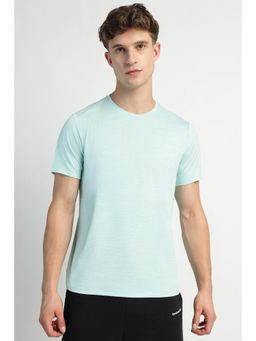 Reebok - Mens Textured Blue T-Shirt
