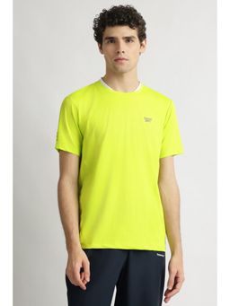 Reebok - Mens Green Solid T-Shirt