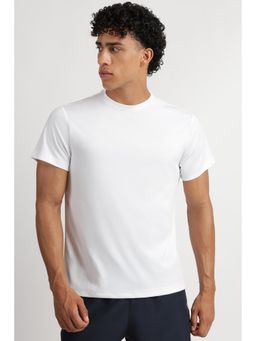 Reebok - Mens White Solid T-Shirt