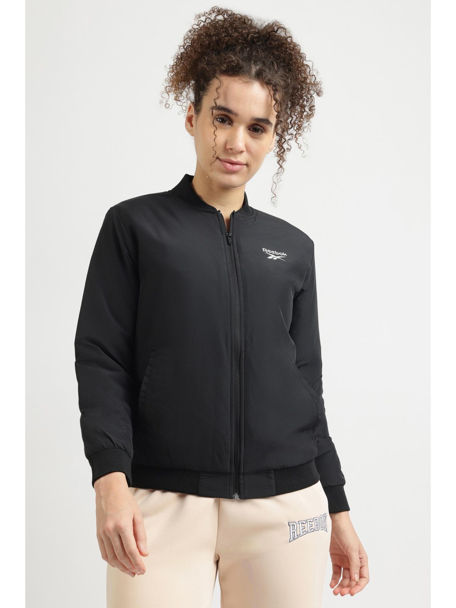 reebok Womens Solid Black Jacket-picture-43