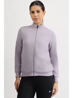Reebok - Womens Textured Purple Jacket