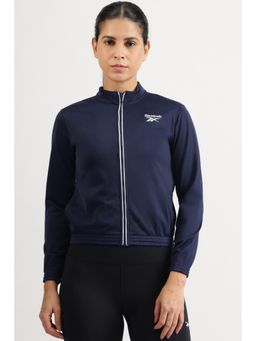 Reebok - Womens Solid Navy Blue Jacket