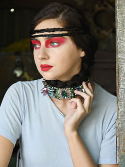 Odette - Beautiful Green Covered Hairband