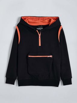 Hopscotch - Black Solid Hoodie