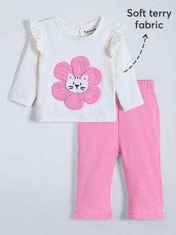 Hopscotch - White Floral Top and Leggings