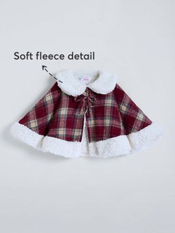 Hopscotch - Maroon Checks Jacket