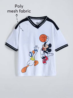 Hopscotch - White Printed T-shirt