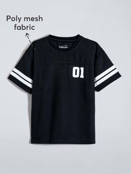 Hopscotch - Black Solid T-shirt