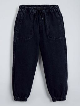 Hopscotch - Black Solid Jeans