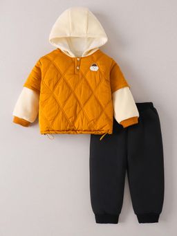 Hopscotch - Yellow Colorblock Hoodie and Joggers