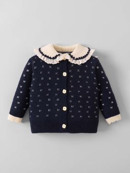 Hopscotch - Black Woven Sweater