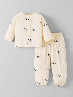 Hopscotch - Yellow Printed Shirt and Pyjama