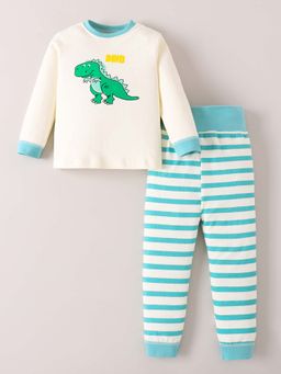 Hopscotch - Cream Stripes T-shirt and Pyjama