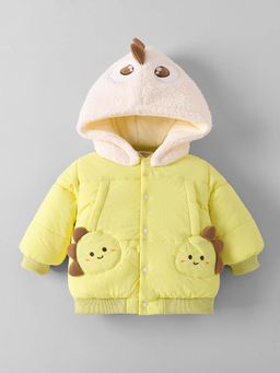 Hopscotch - Yellow Self Design Jacket