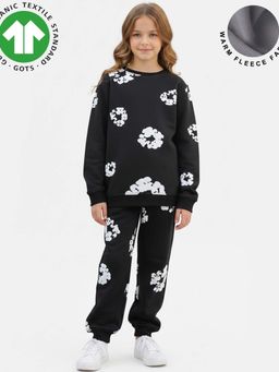 ANTHRILO - Black Printed Sweatshirt and Joggers