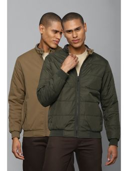 Allen Solly - Men Brown Solid Full Sleeves Casual Jacket