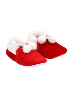 Coco Candy - Pom Pom Booties - Red