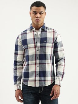 United Colors of Benetton - Multi-Color Regular Fit Spread Collar Checkered Shirt