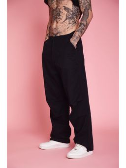 Bonkers Corner - Black Parachute Trackpant