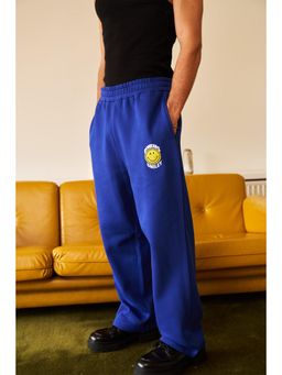 Bonkers Corner - Royal Blue Straight Fit Trackpant