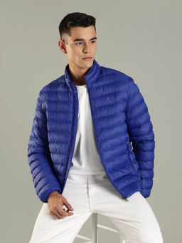 Tommy Hilfiger - Blue Solid Regular Fit Jacket