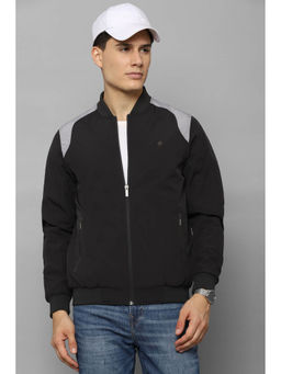 Louis Philippe - Black Colorblock Regular Fit Jacket
