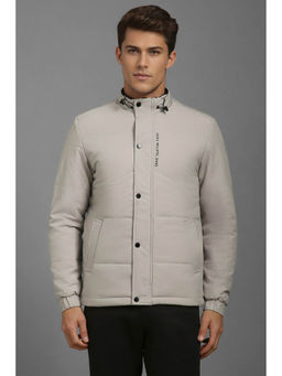 Louis Philippe - Grey Solid Regular Fit Jacket