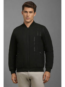 Louis Philippe - Black Textured Regular Fit Jacket