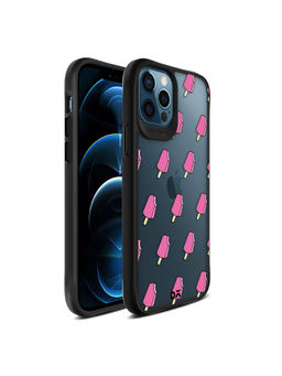 DailyObjects - Ice Candy Icon Black Hybrid Clear Case Cover for iPhone 12 Pro Max 6.7 inch