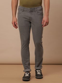 Wrangler - Mens Skanders Grey Jeans Slim Fit