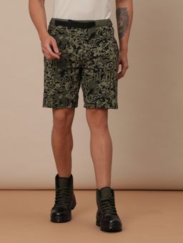 Wrangler - Mens Green Shorts Regular Fit