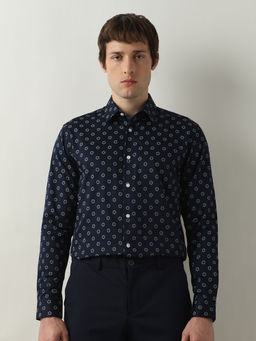 Selected - Blue Floral Full Sleeves Shirt