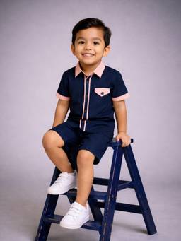 Babies of Wonder - Navy Cotton Shirt