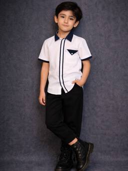 Babies of Wonder - White Cotton Shirt