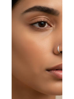 SAMIKA - 925 Sterling Silver Minimal Hoop Nose Ring