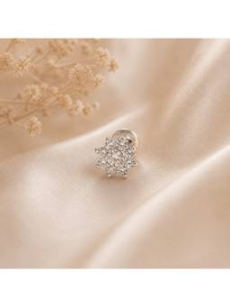 SAMIKA - 925 Sterling Silver Elegant Floral Cluster Nosepin