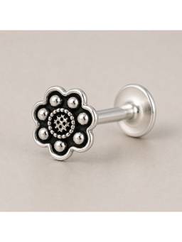 SAMIKA - 925 Sterling Silver Vintage Floral Nose Pin