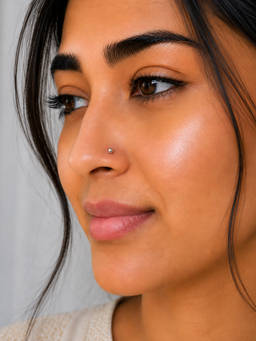 SAMIKA - 925 Sterling Silver Classic Ball Nose Pin