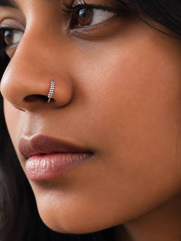 SAMIKA - 925 Sterling Silver Beaded Open Ring