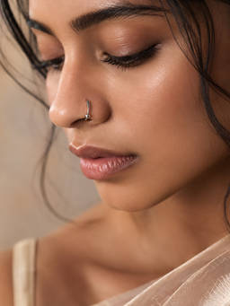 SAMIKA - 925 Sterling Silver Infinity Charm Open Nose Ring